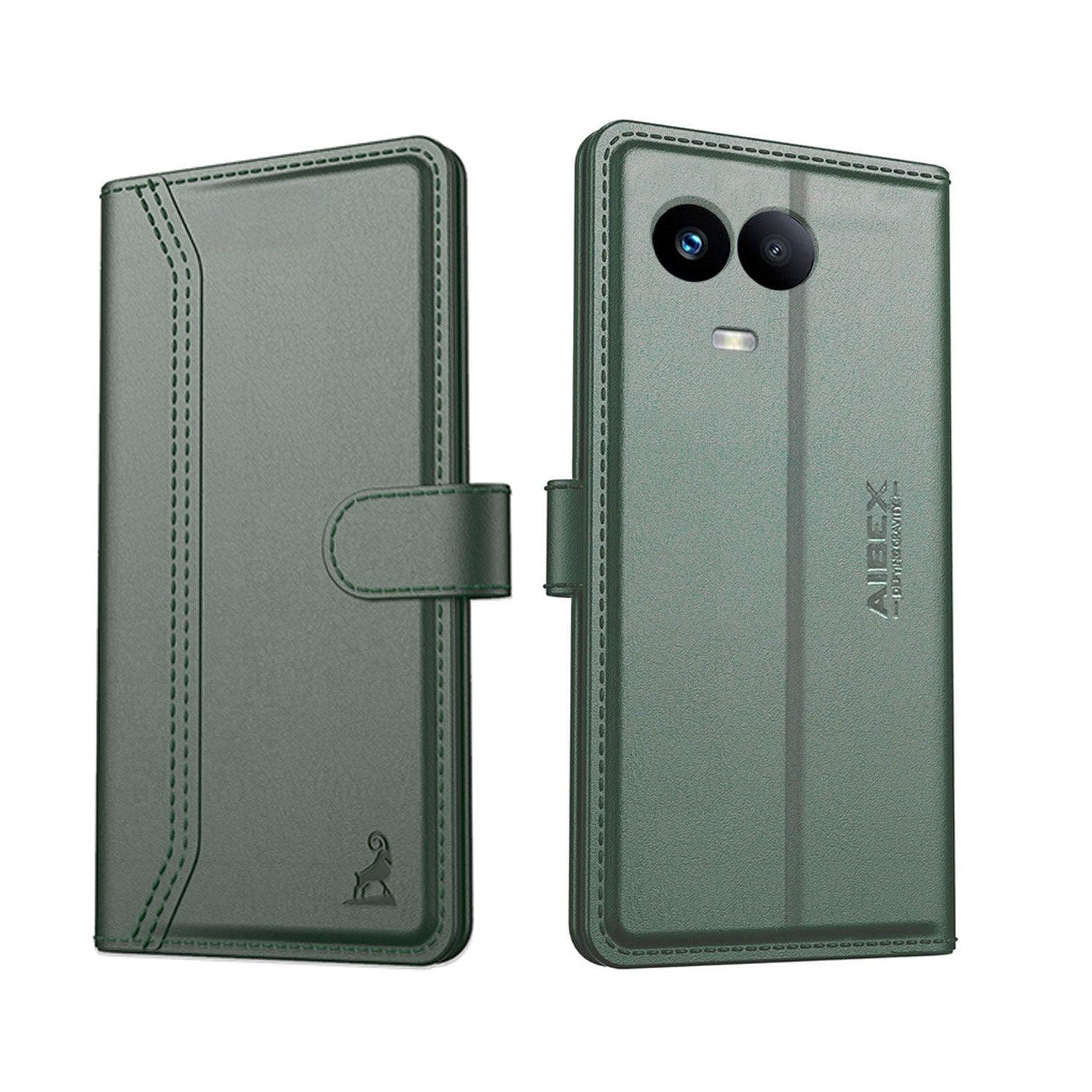 Realme C67 5G / Realme 60x 5G / Realme 11 5G / Realme 11X 5G Aibex PU Leather Flip Cover Foldable Stand - Aibex