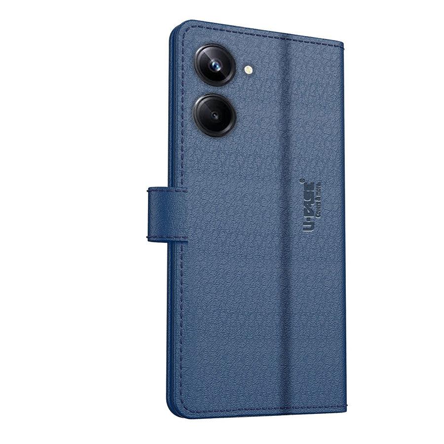 U-CASE Flip Cover for Realme 10 Pro 5G Vegan Foldable Stand & Pocket Magnetic Closure - Aibex