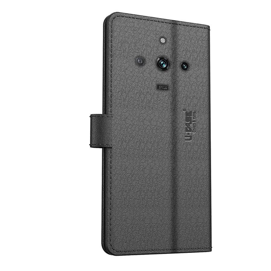 U-CASE Flip Cover for Realme 11 Pro 5G /Realme Narzo 60 Pro 5G / Realme 11 Pro Plus 5G Vegan Foldable Stand & Pocket Magnetic Closure - Aibex