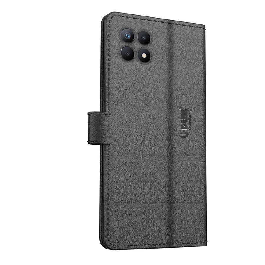 U-CASE Flip Cover for Realme 8i/ Realme Narzo 50 Vegan Foldable Stand & Pocket Magnetic Closure - Aibex