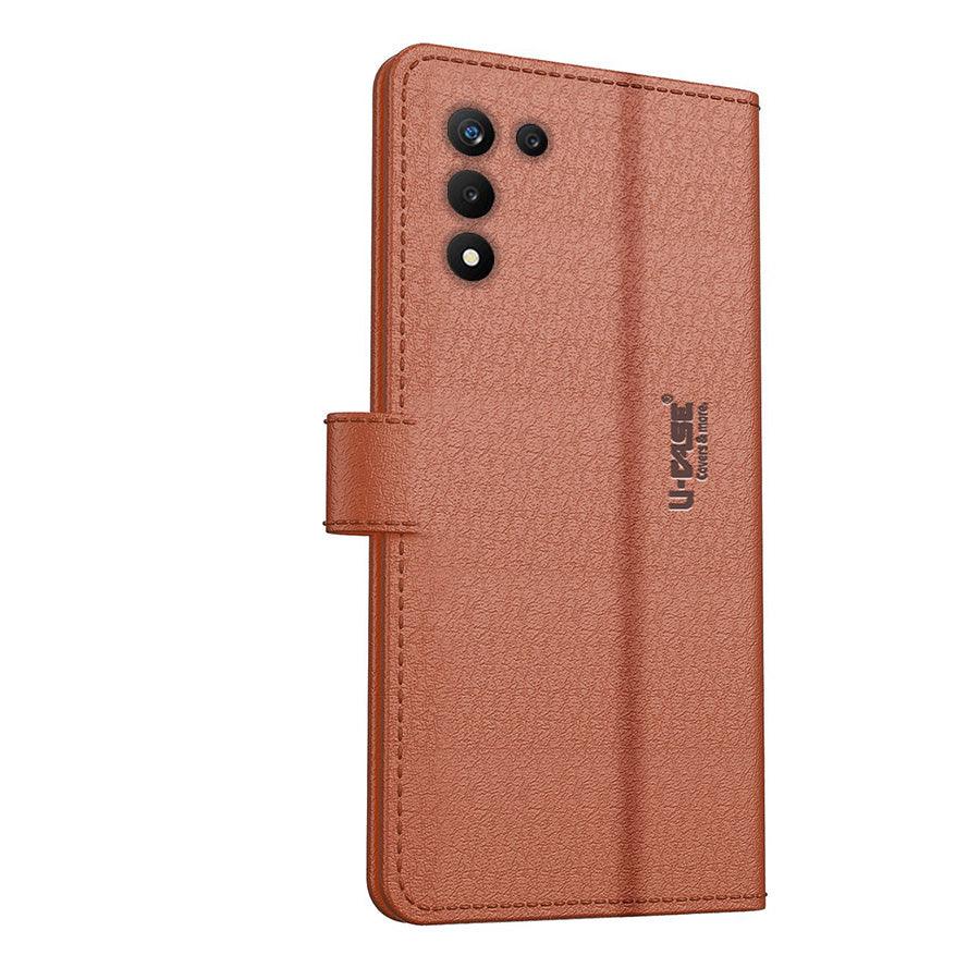 U-CASE Flip Cover for Realme 9 5G SE Vegan Foldable Stand & Pocket Magnetic Closure - Aibex