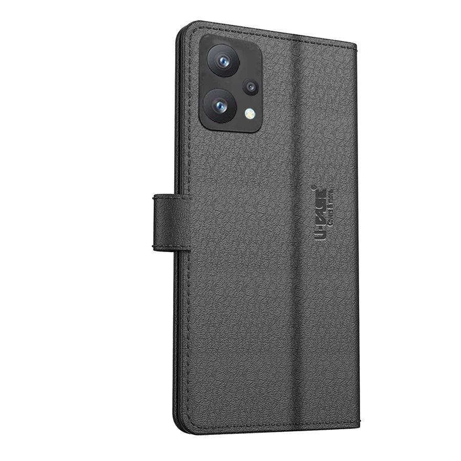 U-CASE Flip Cover for Realme 9 Pro Plus 5G/ Realme 9 Vegan Foldable Stand & Pocket Magnetic Closure - Aibex