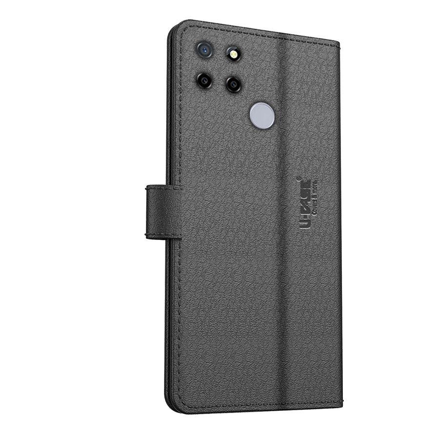 U-CASE Flip Cover for Realme C12, Realme Narzo 20, Realme Narzo 30A, Realme C25, Realme C25s Foldable Stand & Pocket Magnetic Closure - Aibex