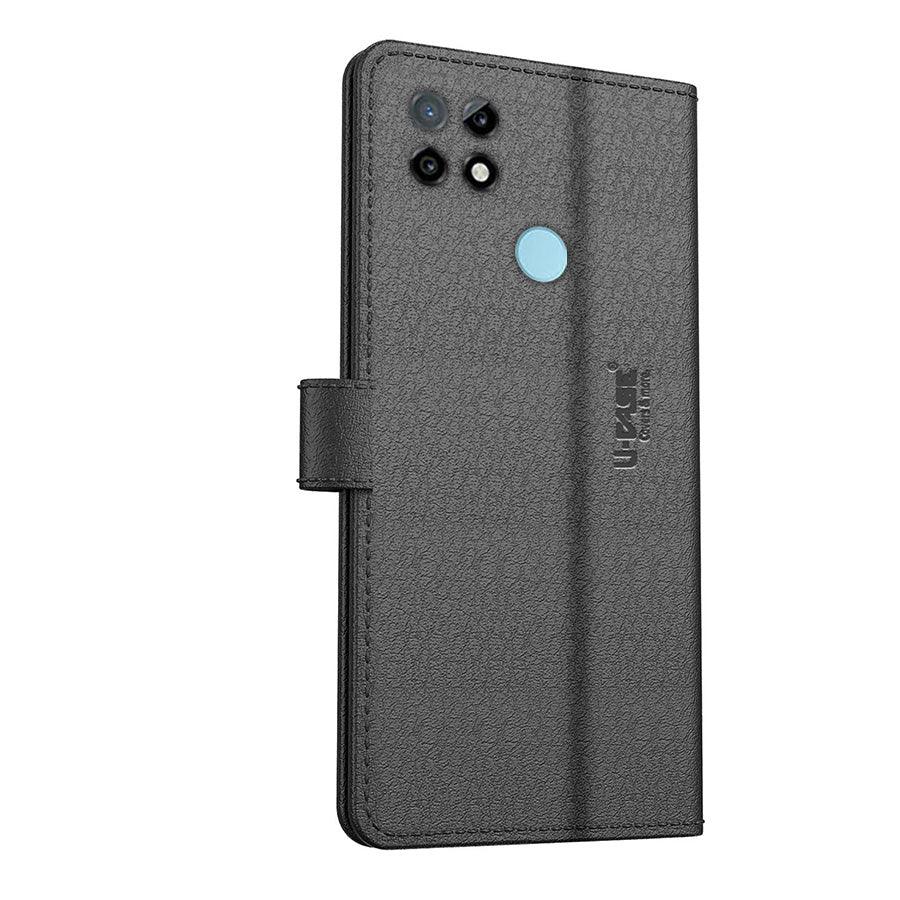 U-CASE Magnetic Flip Cover for Realme C25, Realme C12, Realme Narzo 20, Realme Narzo 30A, Realme C25s Vegan Foldable Stand - Aibex