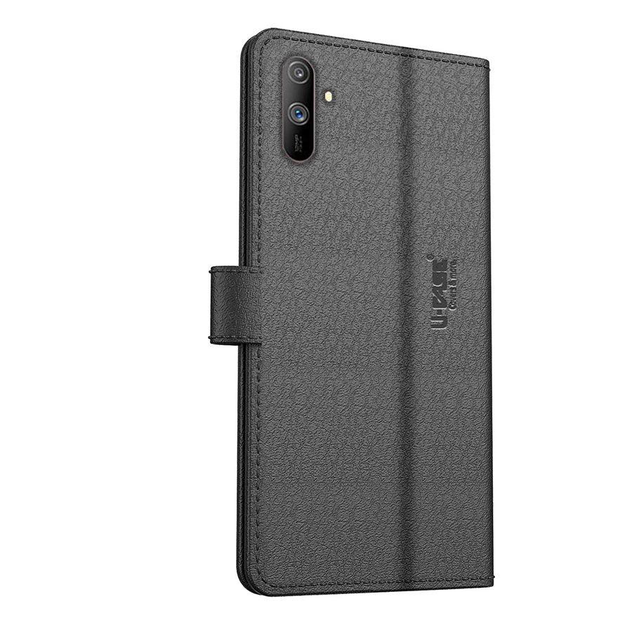 U-CASE Flip Cover for Realme C3 Vegan Foldable Stand & Pocket Magnetic Closure - Aibex