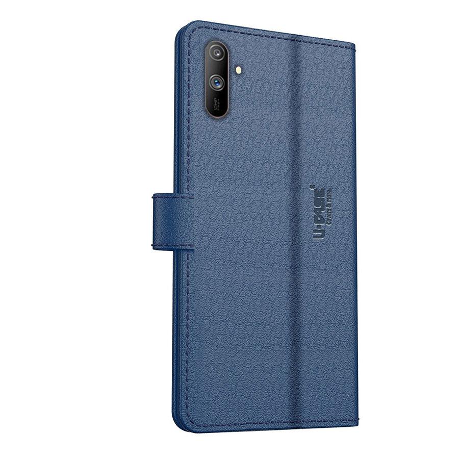 U-CASE Flip Cover for Realme C3 Vegan Foldable Stand & Pocket Magnetic Closure - Aibex