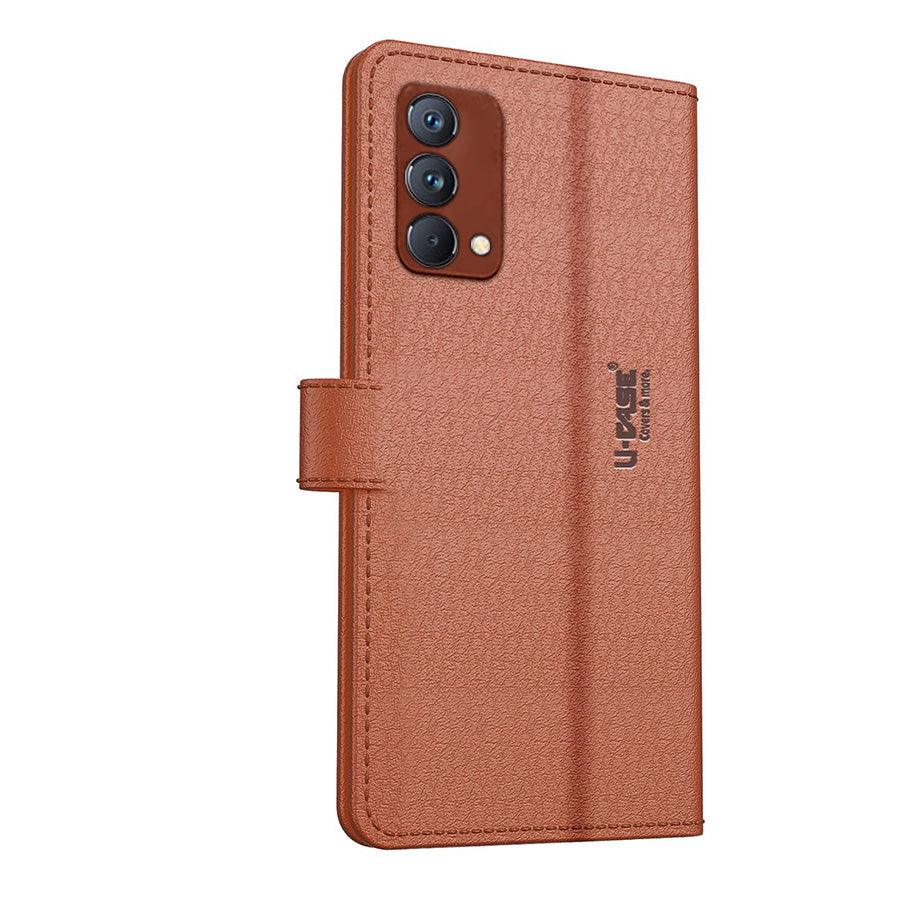 U-CASE Flip Cover for Realme GT Master Edition Vegan Foldable Stand & Pocket Magnetic Closure - Aibex