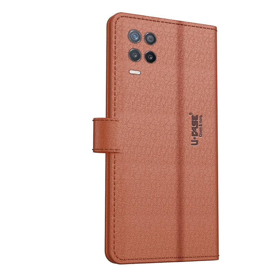 U-CASE Flip Cover for Narzo 30 5G/ Realme 9 5G / 8 5G / 8S 5G Vegan Foldable Stand & Pocket Magnetic Closure - Aibex