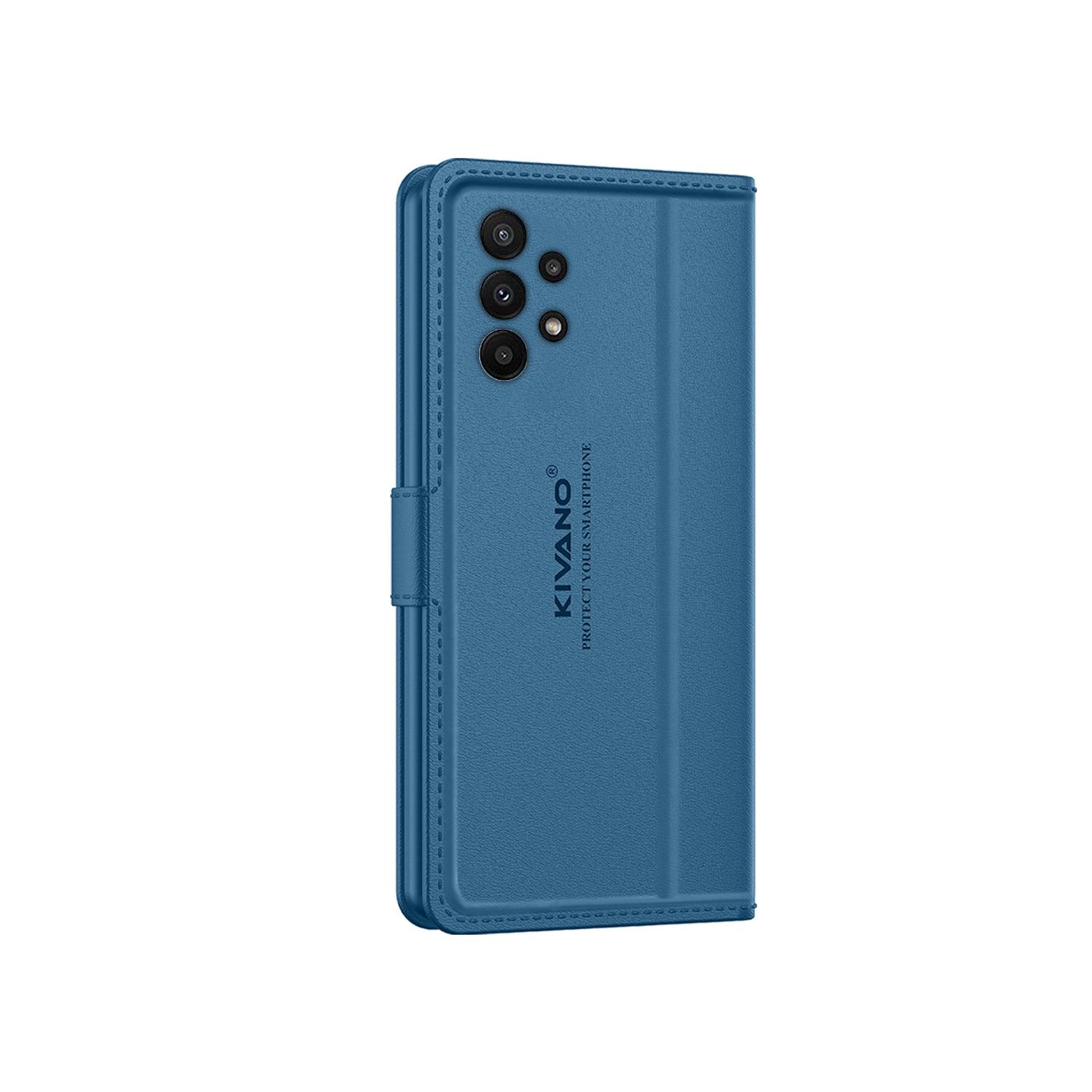 Leather Wallet Case for Samsung Galaxy A33 5G ?Stylish Flip Folio Cover with Card Holder, Stand -KIVANO LUXE - Aibex
