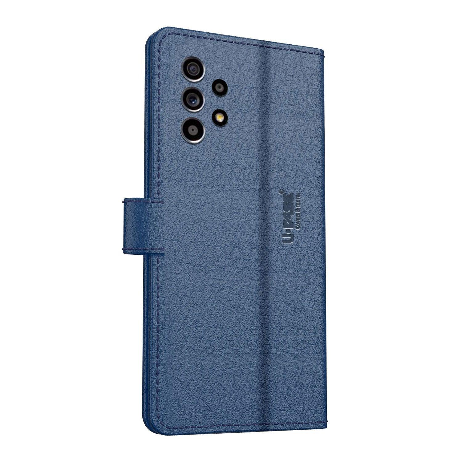 U-CASE Magnetic Flip Cover for Samsung Galaxy A52s 5G / A52 Vegan Foldable Stand & Pocket Magnetic Closure - Aibex