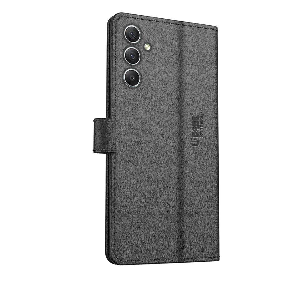 U-CASE Flip Cover for Samsung Galaxy A54 4G Vegan Foldable Stand & Pocket Magnetic Closure - Aibex