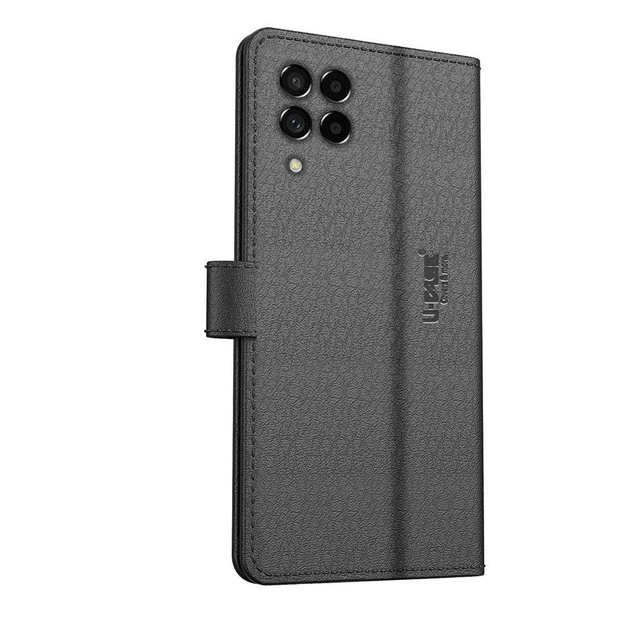 U-CASE Flip Cover for Samsung Galaxy M53 5G Vegan Foldable Stand & Pocket Magnetic Closure - Aibex