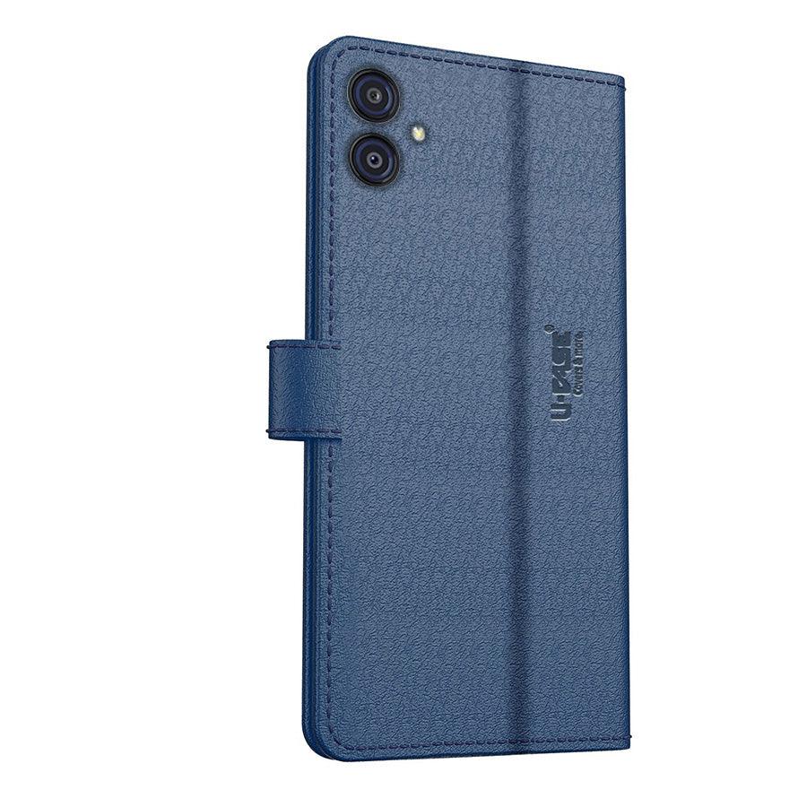 U-CASE Flip Cover for Samsung Galaxy M04 / A04 / F04 / A04e Vegan Foldable Stand & Pocket Magnetic Closure - Aibex