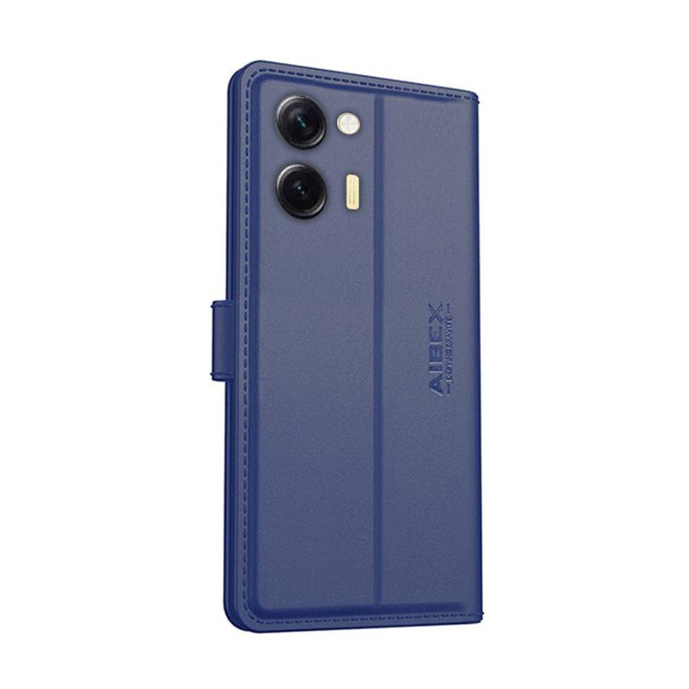 Vivo Y36 4G Aibex PU Leather Flip Cover Foldable Stand & Pocket Magnetic Closure - Aibex
