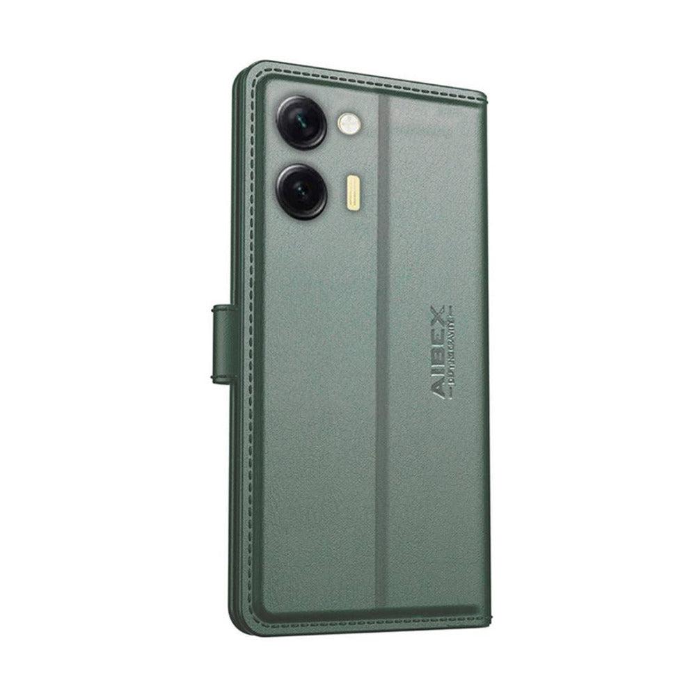 Vivo Y36 4G Aibex PU Leather Flip Cover Foldable Stand & Pocket Magnetic Closure - Aibex