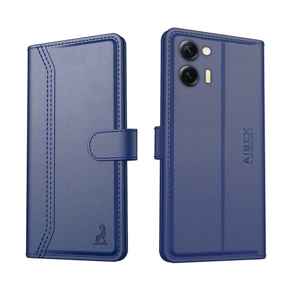Vivo Y36 4G Aibex PU Leather Flip Cover Foldable Stand & Pocket Magnetic Closure - Aibex