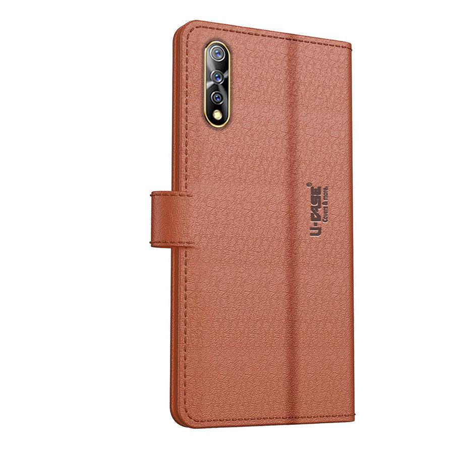 U-CASE Flip Cover for Vivo S1 Vegan Foldable Stand & Pocket Magnetic Closure - Aibex