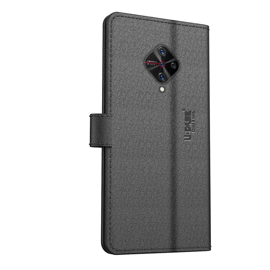 U-CASE Flip Cover for Vivo S1 Pro Vegan Foldable Stand & Pocket Magnetic Closure - Aibex
