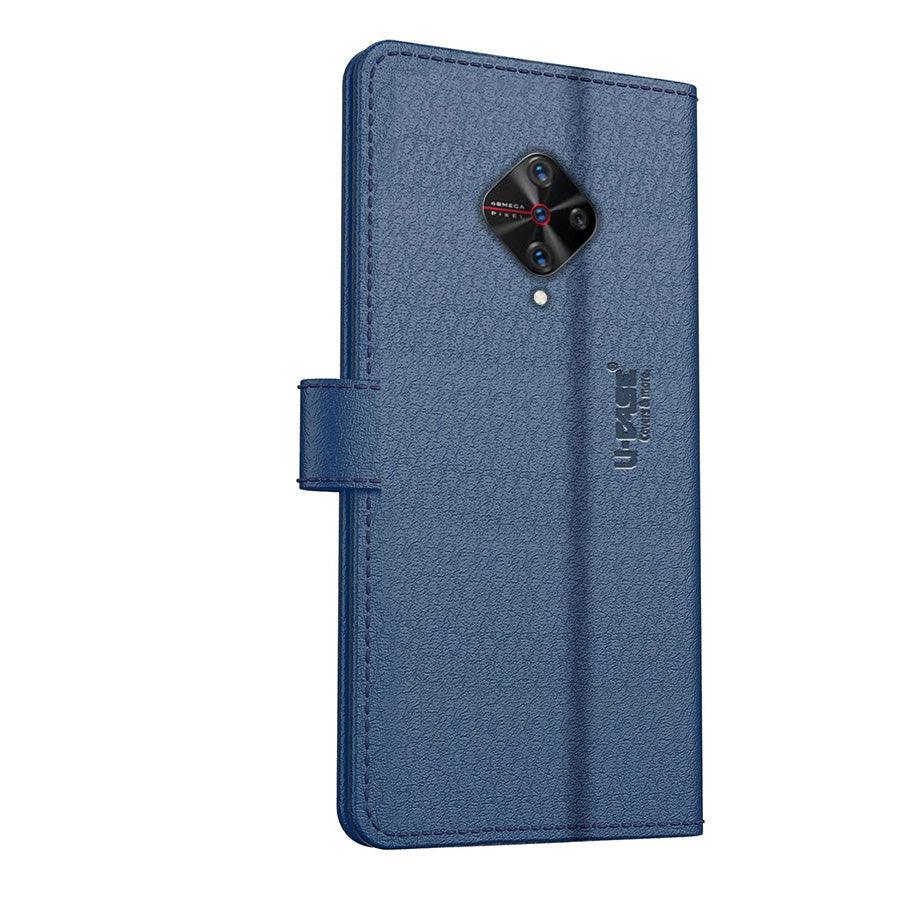 U-CASE Flip Cover for Vivo S1 Pro Vegan Foldable Stand & Pocket Magnetic Closure - Aibex
