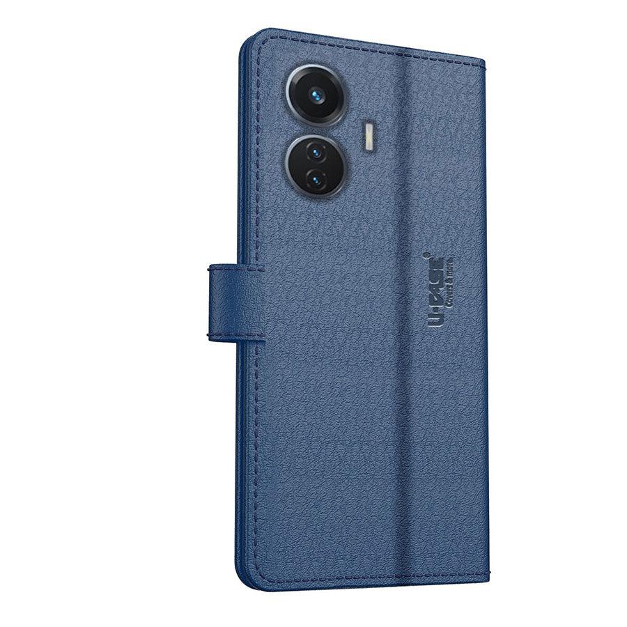 U-CASE Flip Cover for Vivo T1 44W Vegan Foldable Stand & Pocket Magnetic Closure - Aibex