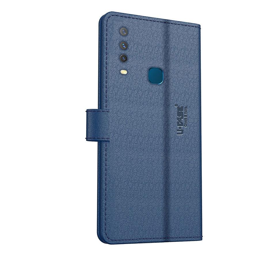 U-CASE Flip Cover for Vivo Y17 / Y12 / Y15 Vegan Foldable Stand & Pocket Magnetic Closure - Aibex