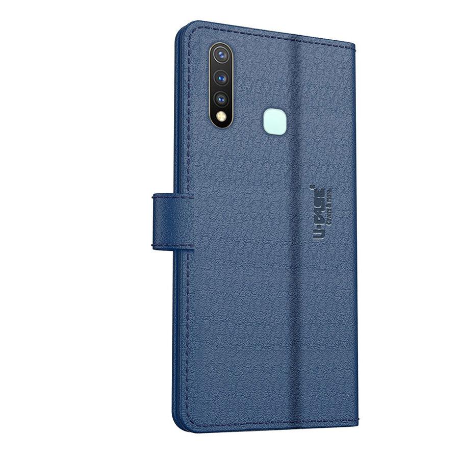 U-CASE Flip Cover for Vivo Y19 / VIVO U20 Vegan Foldable Stand & Pocket Magnetic Closure - Aibex
