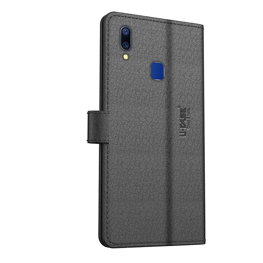 U-CASE Flip Cover for Vivo Y95 / Vivo Y93 / Vivo Y91 Vegan Foldable Stand & Pocket Magnetic Closure - Aibex