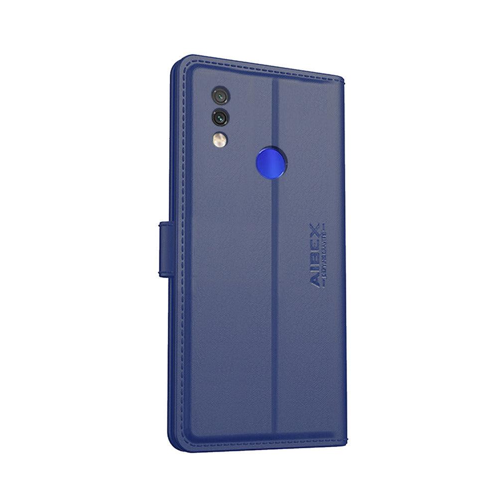 Xiaomi Redmi Note 7 Pro Aibex PU Leather Flip Cover Foldable Stand & Pocket Magnetic Closure - Aibex