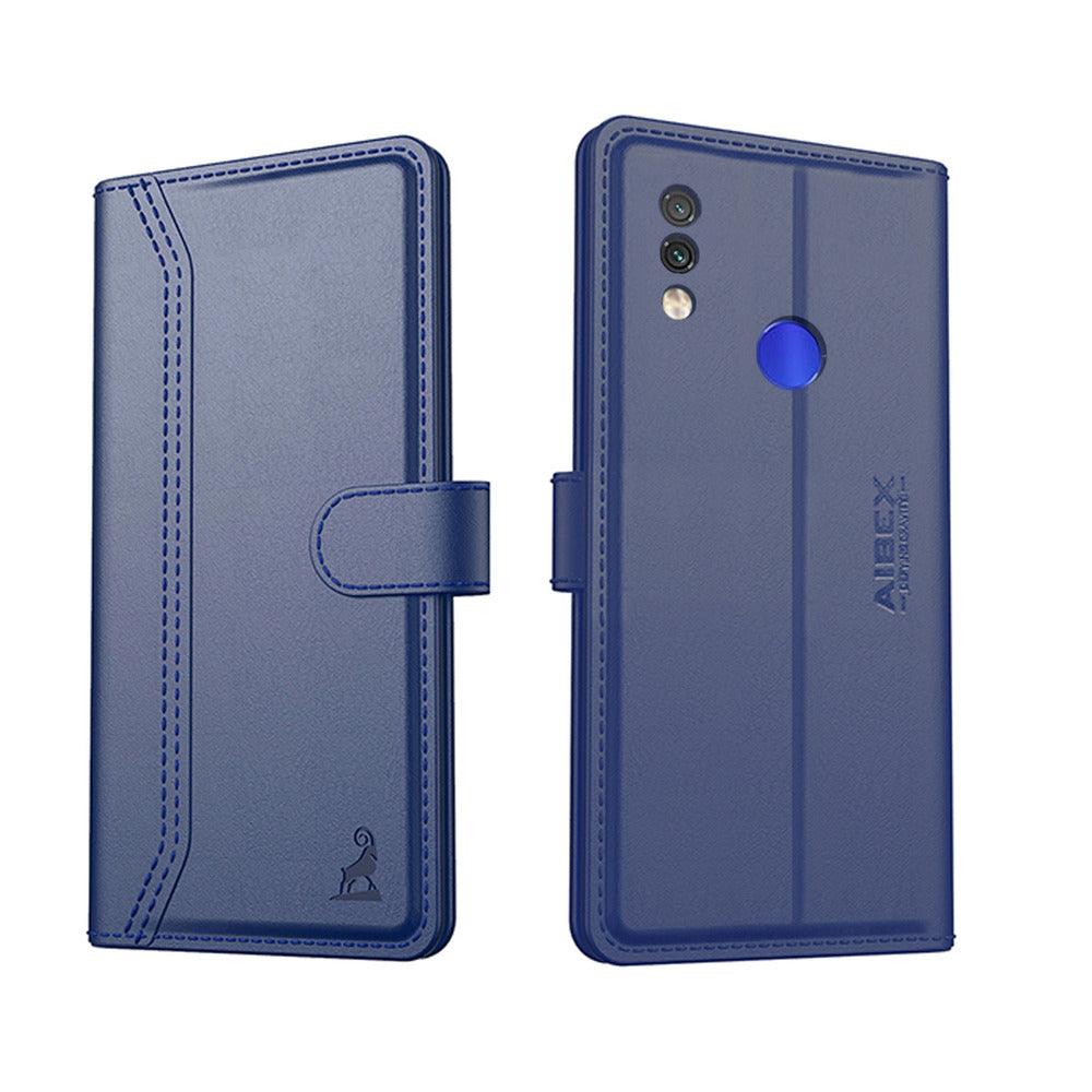 Xiaomi Redmi Note 7 Pro Aibex PU Leather Flip Cover Foldable Stand & Pocket Magnetic Closure - Aibex