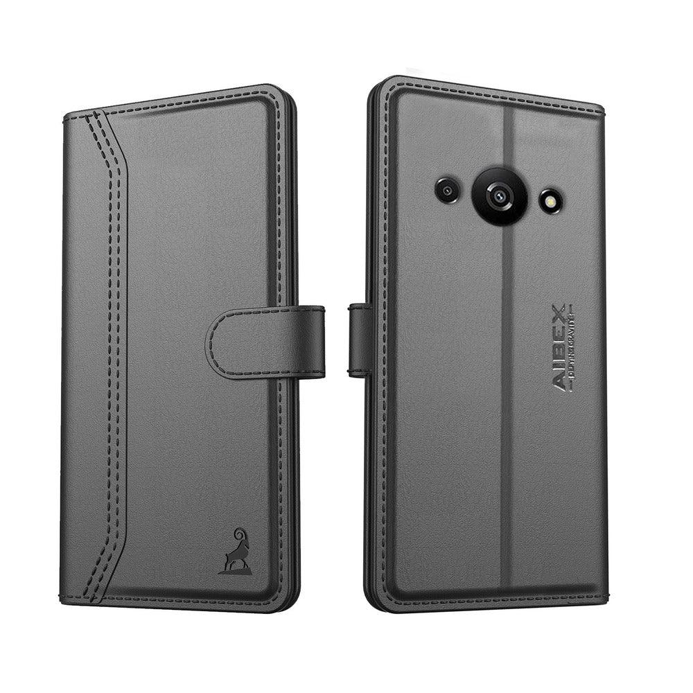 Xiaomi Redmi A3 / Poco C61 Aibex PU Leather Flip Cover Foldable Stand & Pocket Magnetic Closure - Aibex