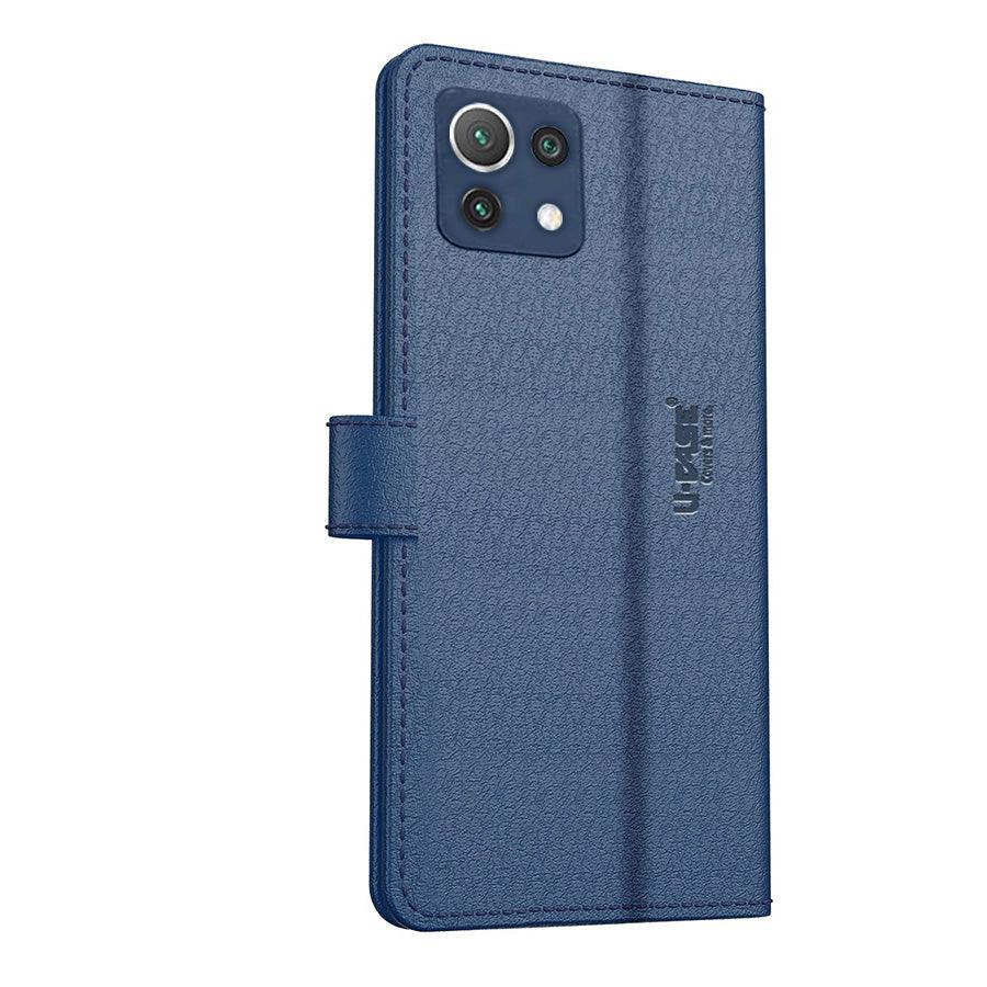 U-CASE Flip Cover for Xiaomi Mi 11 Lite 5G Vegan Foldable Stand & Pocket Magnetic Closure - Aibex