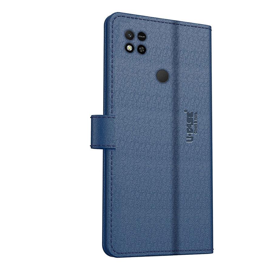 U-CASE Flip Cover for Xiaomi Redmi 10A Vegan Foldable Stand & Pocket Magnetic Closure - Aibex