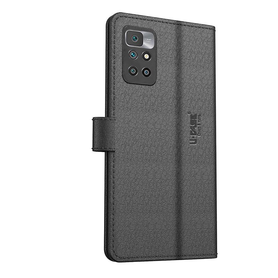 U-CASE Flip Cover for Xiaomi Redmi 10 / 10 Power Vegan Foldable Stand & Pocket Magnetic Closure - Aibex