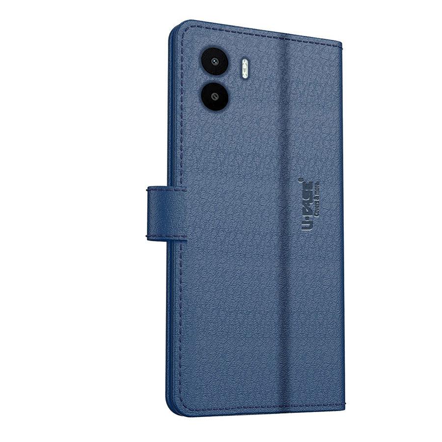 U-CASE Flip Cover for Xiaomi Redmi A1/ Xiaomi Redmi A2 2023 Vegan Foldable Stand & Pocket Magnetic Closure - Aibex