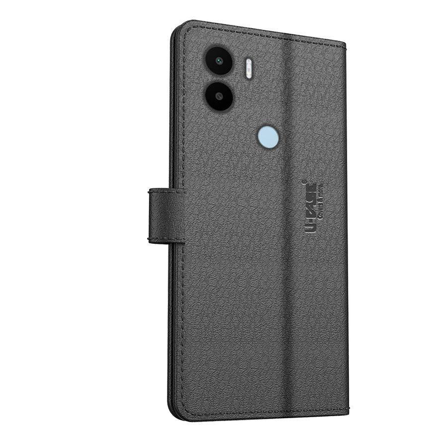 U-CASE Flip Cover for Xiaomi Redmi A1 Plus / Xiaomi Redmi A2 Plus / Poco C51 / Poco C50 Vegan Foldable Stand & Pocket Magnetic Closure - Aibex