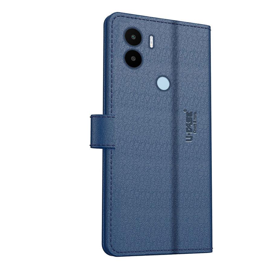 U-CASE Flip Cover for Xiaomi Redmi A1 Plus / Xiaomi Redmi A2 Plus / Poco C51 / Poco C50 Vegan Foldable Stand & Pocket Magnetic Closure - Aibex