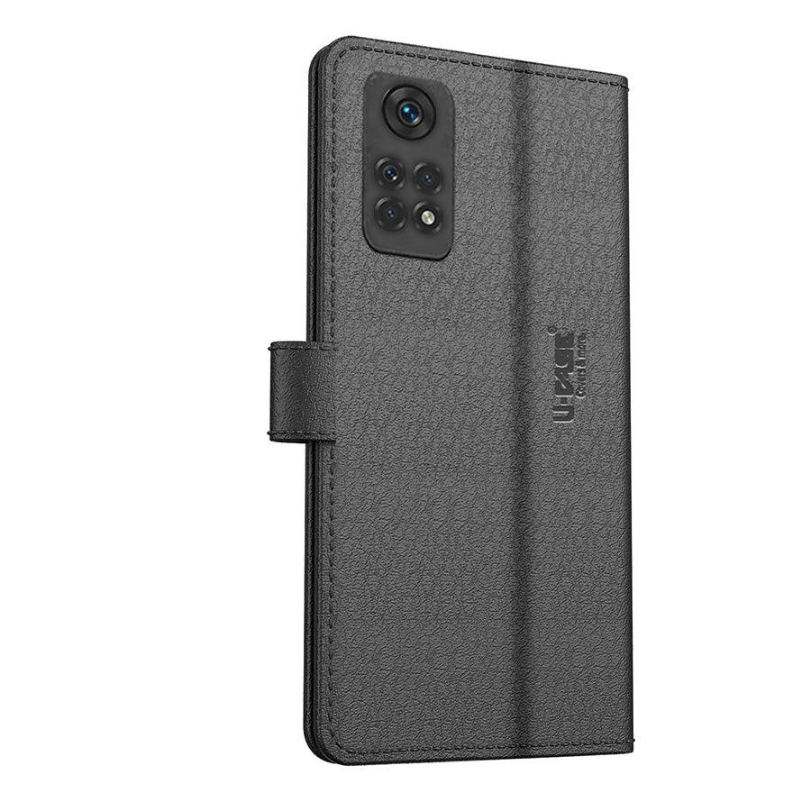 U-CASE Flip Cover for Xiaomi Redmi Note 11 Pro Vegan Foldable Stand & Pocket Magnetic Closure - Aibex