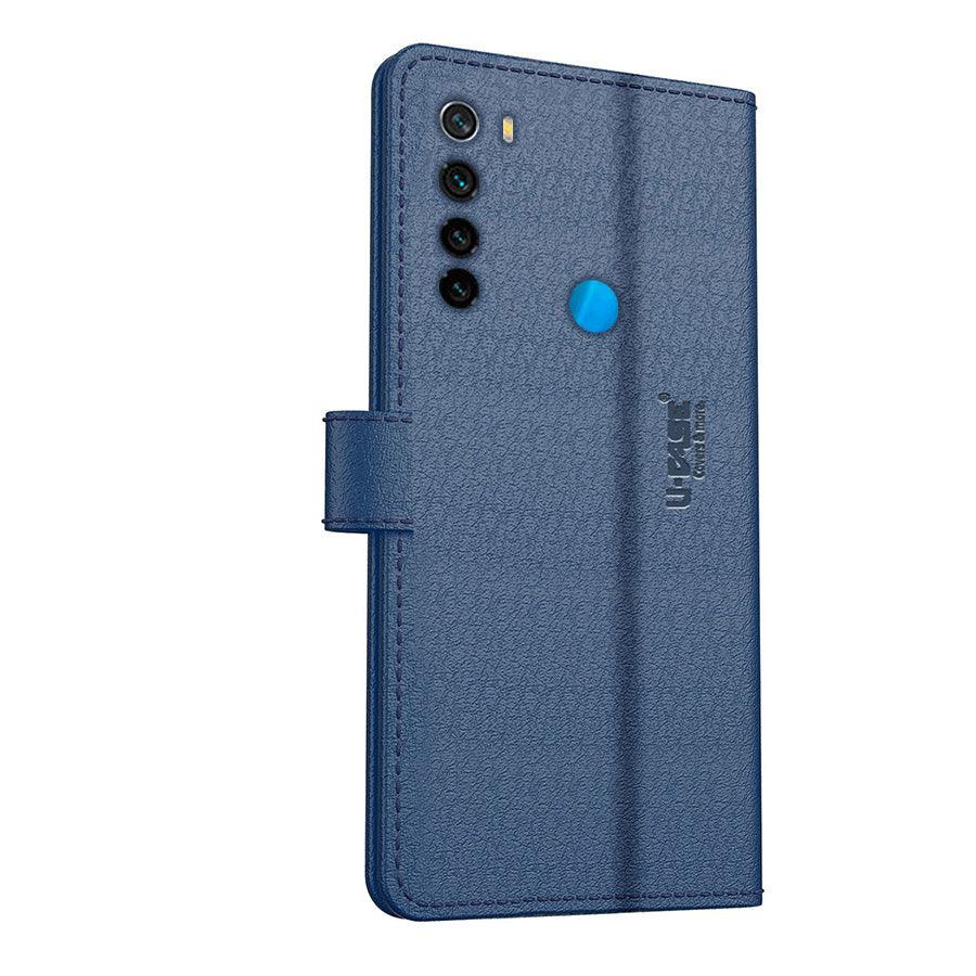 U-CASE Flip Cover for Xiaomi Redmi Note 8 Vegan Foldable Stand & Pocket Magnetic Closure - Aibex