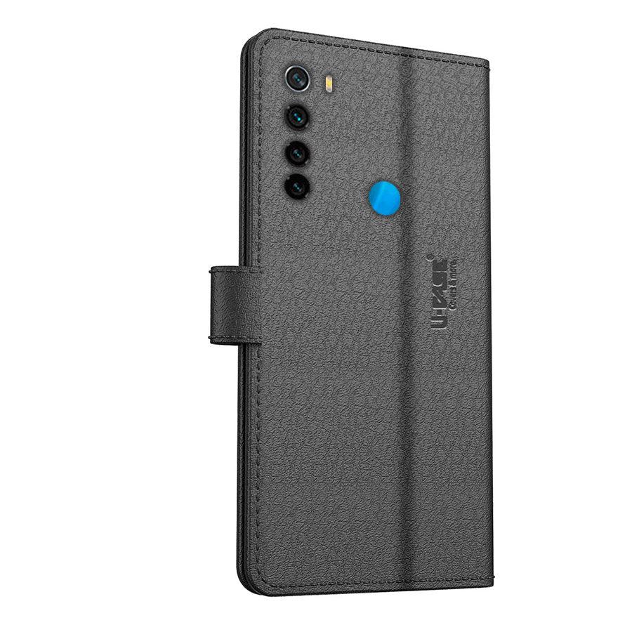 U-CASE Flip Cover for Xiaomi Redmi Note 8 Vegan Foldable Stand & Pocket Magnetic Closure - Aibex