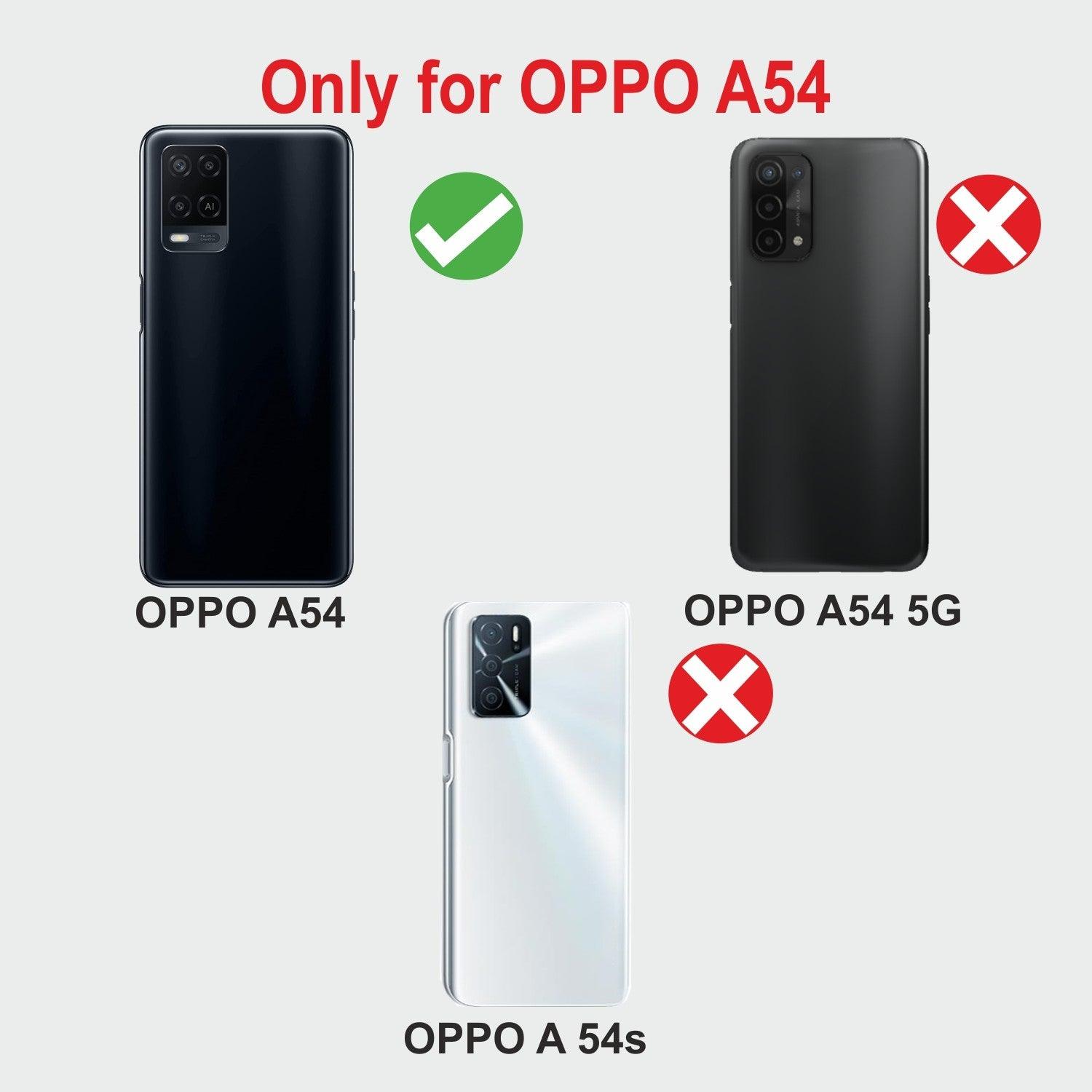 Oppo A54 Aibex PU Leather Flip Cover Foldable Stand & Pocket Magnetic Closure - Aibex