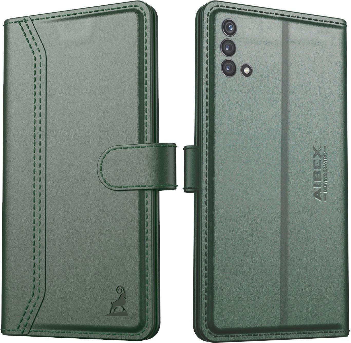 OnePlus Nord CE 5G Aibex PU Leather Flip Cover Foldable Stand & Pocket Magnetic Closure - Aibex