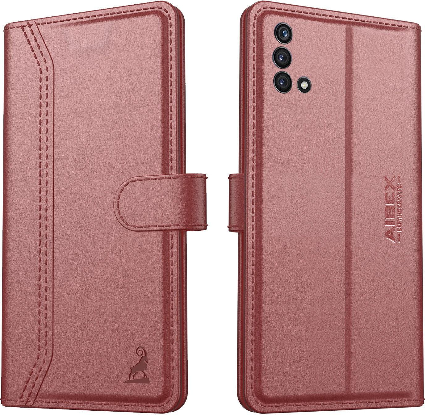 OnePlus Nord CE 5G Aibex PU Leather Flip Cover Foldable Stand & Pocket Magnetic Closure - Aibex
