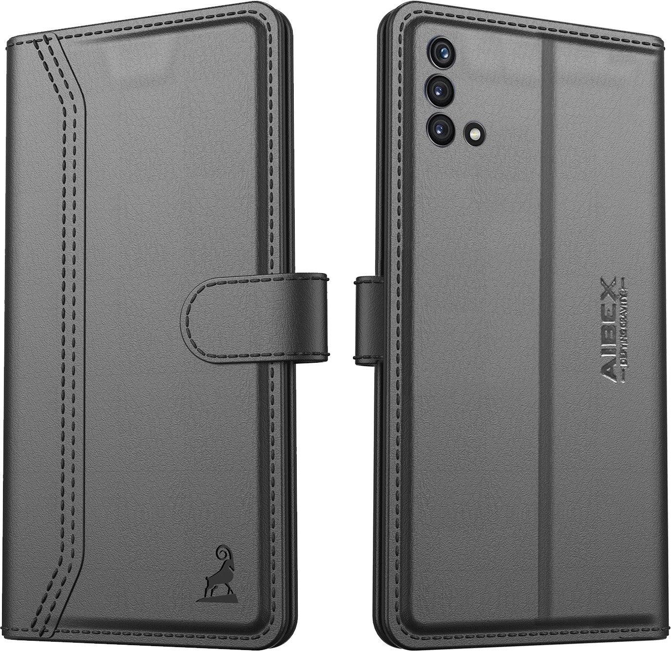OnePlus Nord CE 5G Aibex PU Leather Flip Cover Foldable Stand & Pocket Magnetic Closure - Aibex