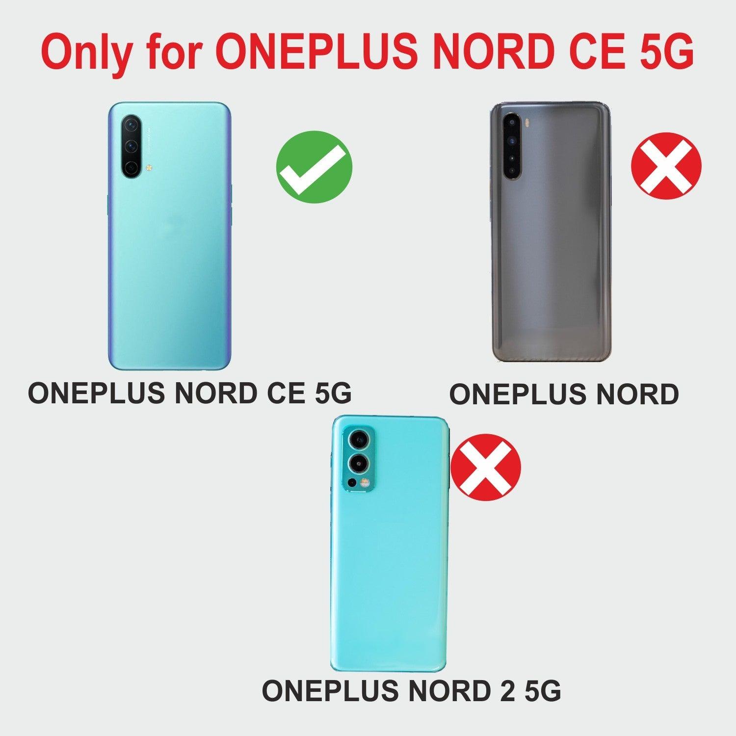 OnePlus Nord CE 5G Aibex PU Leather Flip Cover Foldable Stand & Pocket Magnetic Closure - Aibex