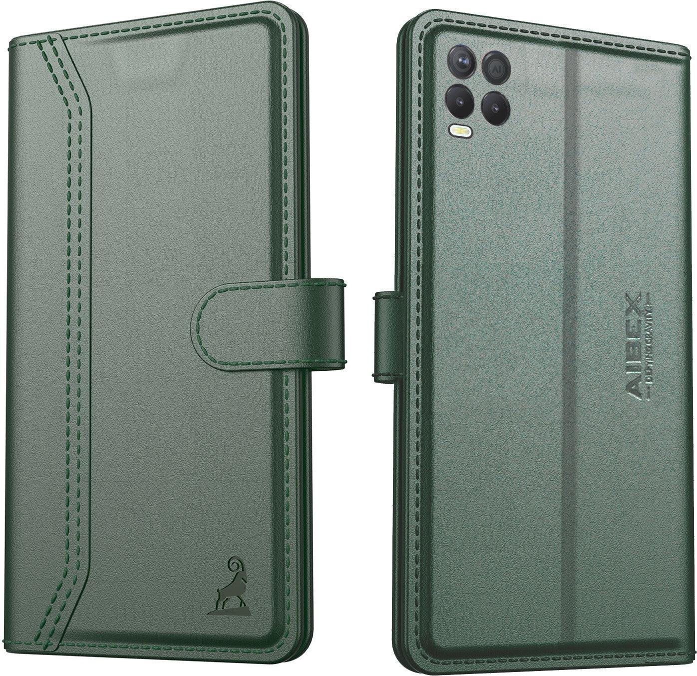 Realme 8 5G / 9 5G / 8S 5G / Narzo 30 5G Aibex PU Leather Flip Cover Foldable Stand - Aibex