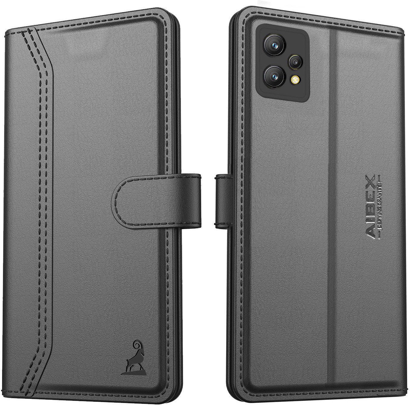 Realme 9 4G/ Realme 9 Pro Plus 5G Aibex PU Leather Flip Cover Foldable Stand - Aibex