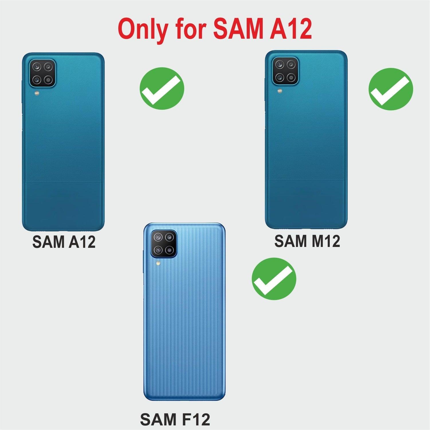 Samsung Galaxy A12 / M12 / F12 Aibex PU Leather Flip Cover Foldable Stand & Pocket Magnetic Closure - Aibex