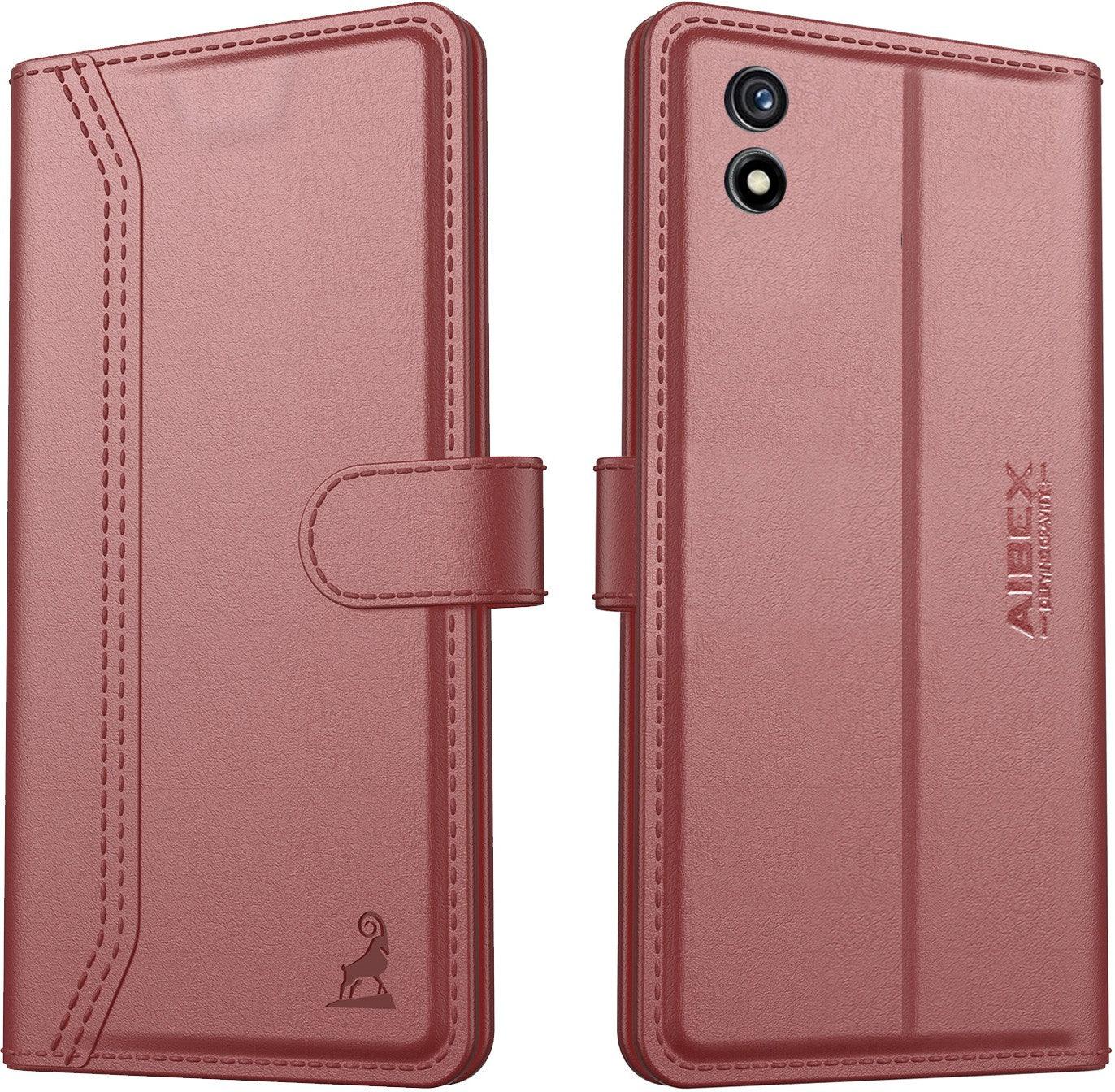 Xiaomi Redmi 9A / Redmi 9i / 9A Sport Aibex PU Leather Flip Cover Foldable Stand & Pocket Magnetic Closure - Aibex