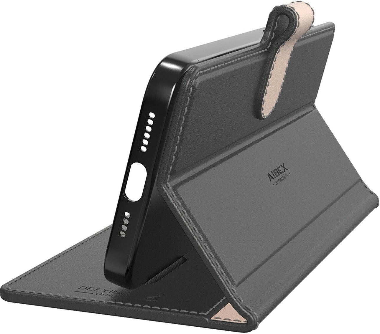 Realme 7 | Vegan |PU Leather|Foldable Stand & Pocket|Magnetic Closure - Aibex