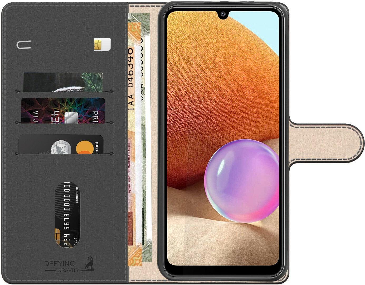 Realme 7 | Vegan |PU Leather|Foldable Stand & Pocket|Magnetic Closure - Aibex